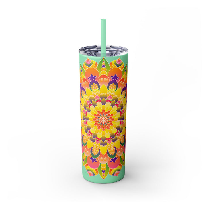 Colorful Mandala Skinny Tumbler - 20oz Mug - Blululi