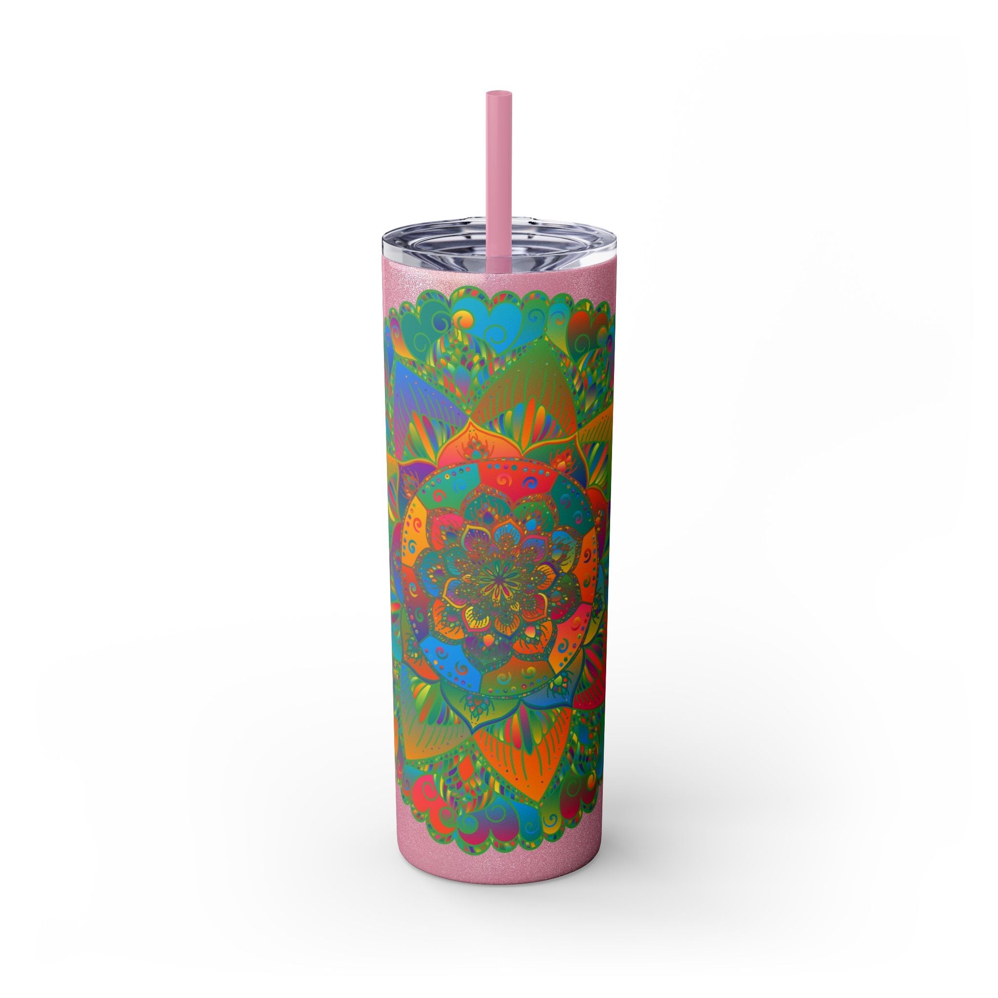 Colorful Mandala Skinny Tumbler - 20oz Mug - Blululi