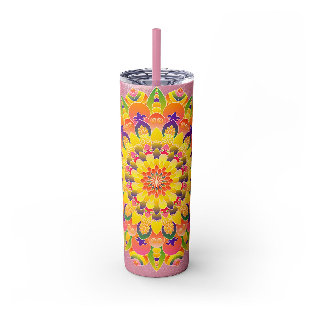 Colorful Mandala Skinny Tumbler - 20oz Mug - Blululi