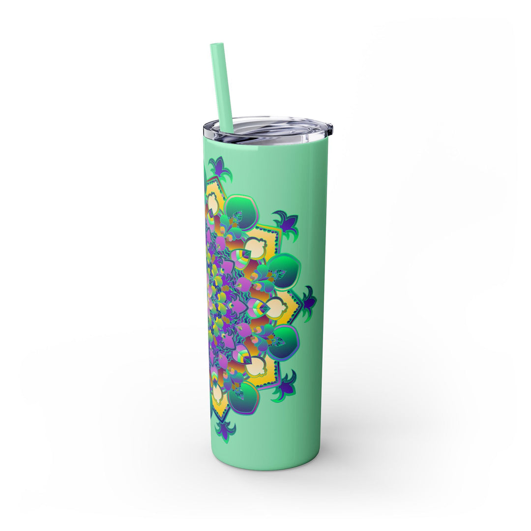 Colorful Mandala Skinny Tumbler - 20oz Mug - Blululi