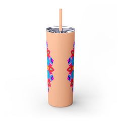 Colorful Mandala Skinny Tumbler - Hot & Cold Mug - Blululi