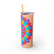 Colorful Mandala Skinny Tumbler - Hot & Cold Mug - Blululi