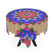 Colorful Mandala Tablecloth - Sand, Bohemian Decor Home Decor - Blululi