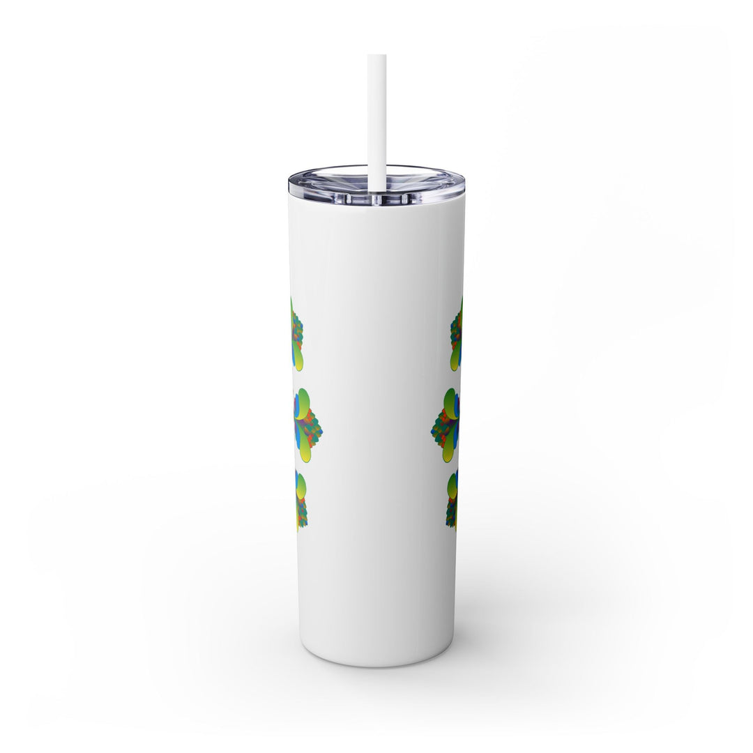 Colorful Mandala Tumbler - 20oz Skinny, Hot/Cold Mug - Blululi