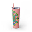 Colorful Mandala Tumbler - 20oz Skinny, Hot/Cold Mug - Blululi