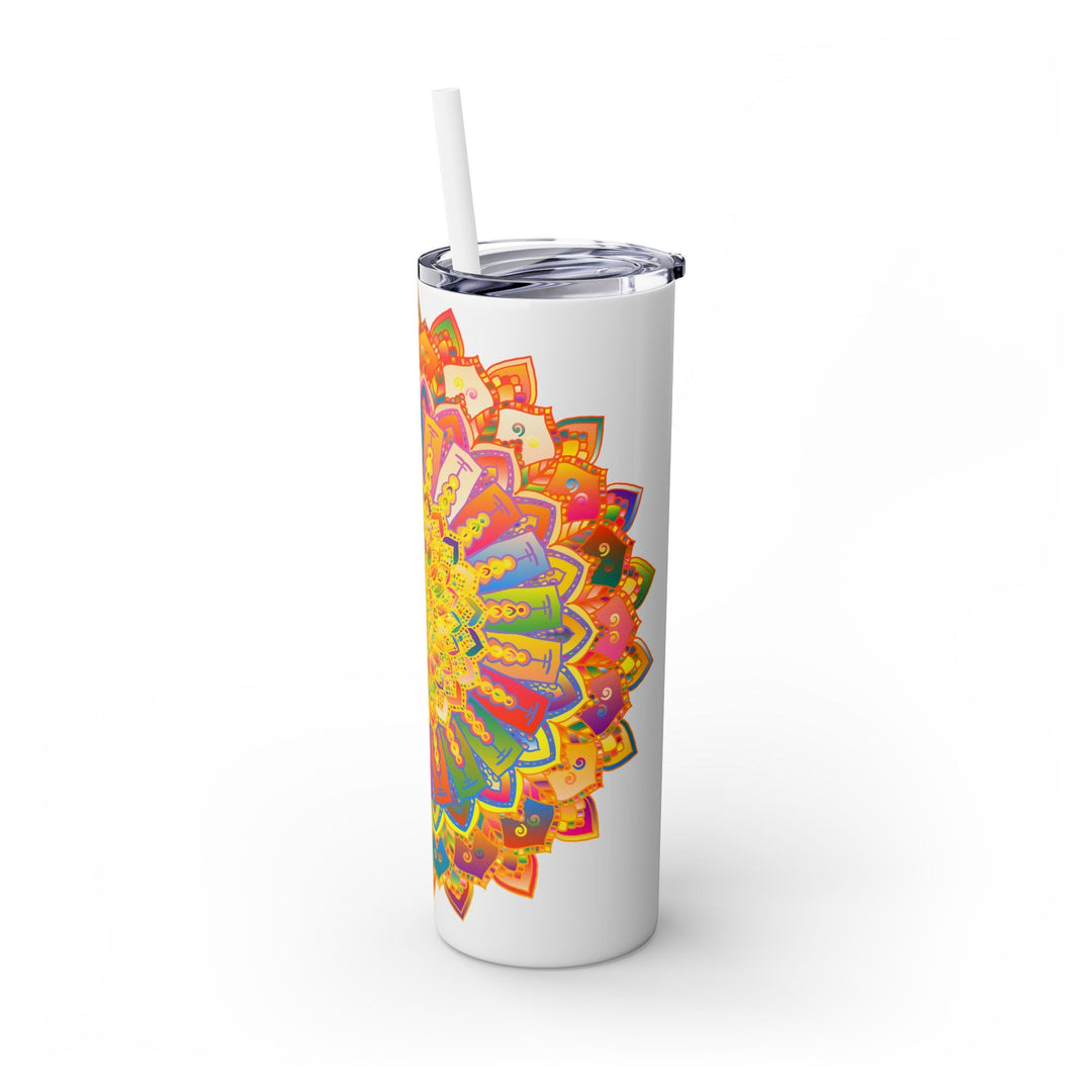 Colorful Mandala Tumbler - 20oz Skinny Mug - Blululi