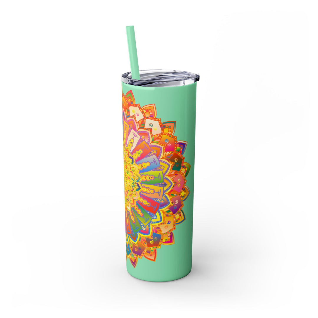 Colorful Mandala Tumbler - 20oz Skinny Mug - Blululi