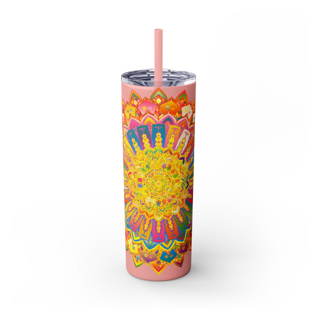 Colorful Mandala Tumbler - 20oz Skinny Mug - Blululi