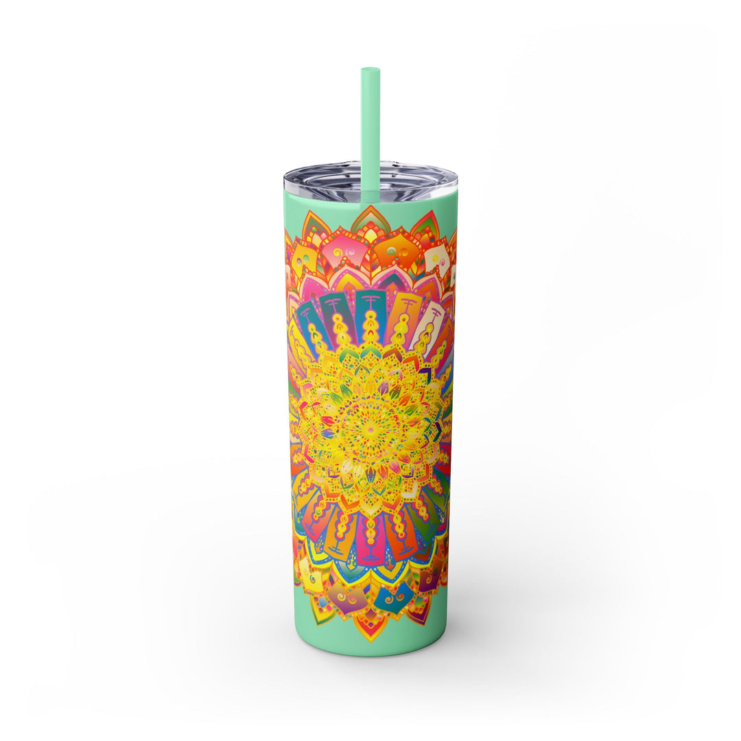 Colorful Mandala Tumbler - 20oz Skinny Mug - Blululi