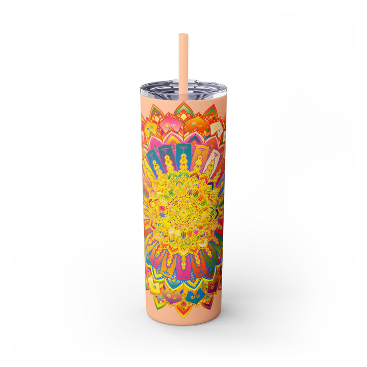 Colorful Mandala Tumbler - 20oz Skinny Mug - Blululi