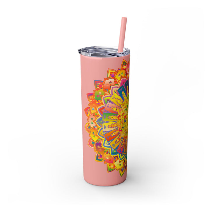 Colorful Mandala Tumbler - 20oz Skinny Mug - Blululi