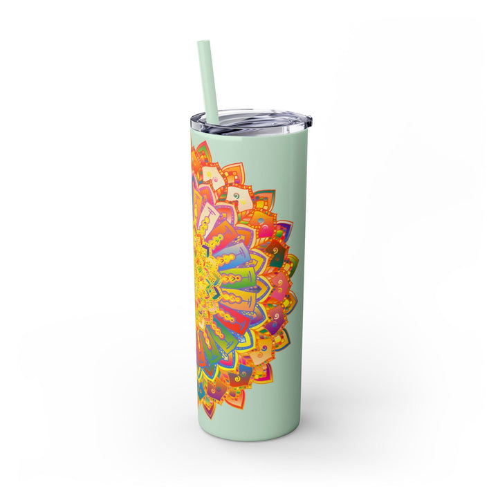 Colorful Mandala Tumbler - 20oz Skinny Mug - Blululi