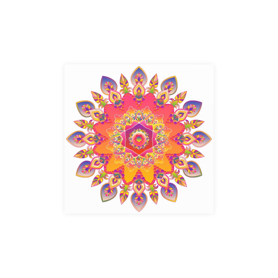 Colorful Mandala Wall Art - Abstract Geometric Design Poster - Blululi