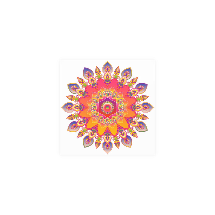 Colorful Mandala Wall Art - Abstract Geometric Design Poster - Blululi