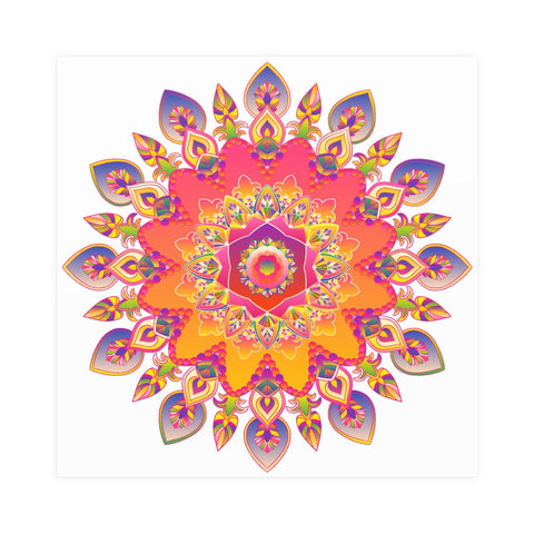 Bohemian Mandala Wall Art - Vibrant Design