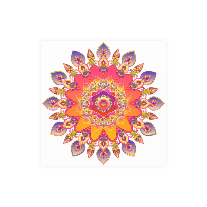 Colorful Mandala Wall Art - Abstract Geometric Design Poster - Blululi