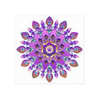 Colorful Mandala Wall Art - Purple & Blue Poster - Blululi