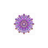 Colorful Mandala Wall Art - Purple & Blue Poster - Blululi