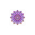 Colorful Mandala Wall Art - Purple & Blue Poster - Blululi