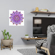 Colorful Mandala Wall Art - Purple & Blue Poster - Blululi
