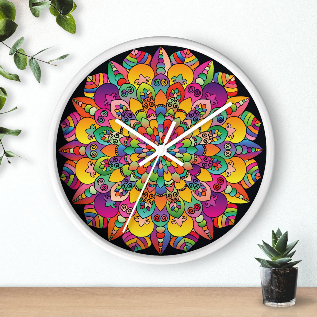 Colorful Mandala Wall Clock Home Decor - Blululi