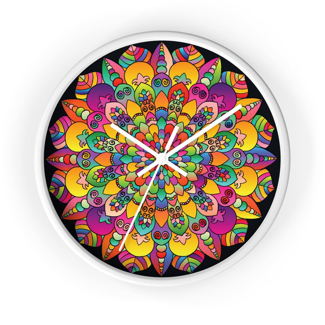 Colorful Mandala Wall Clock Home Decor - Blululi