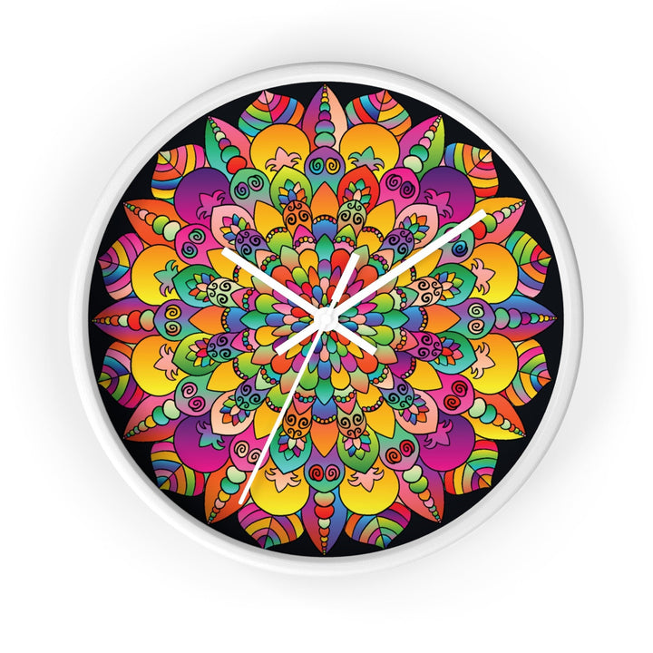 Colorful Mandala Wall Clock Home Decor - Blululi