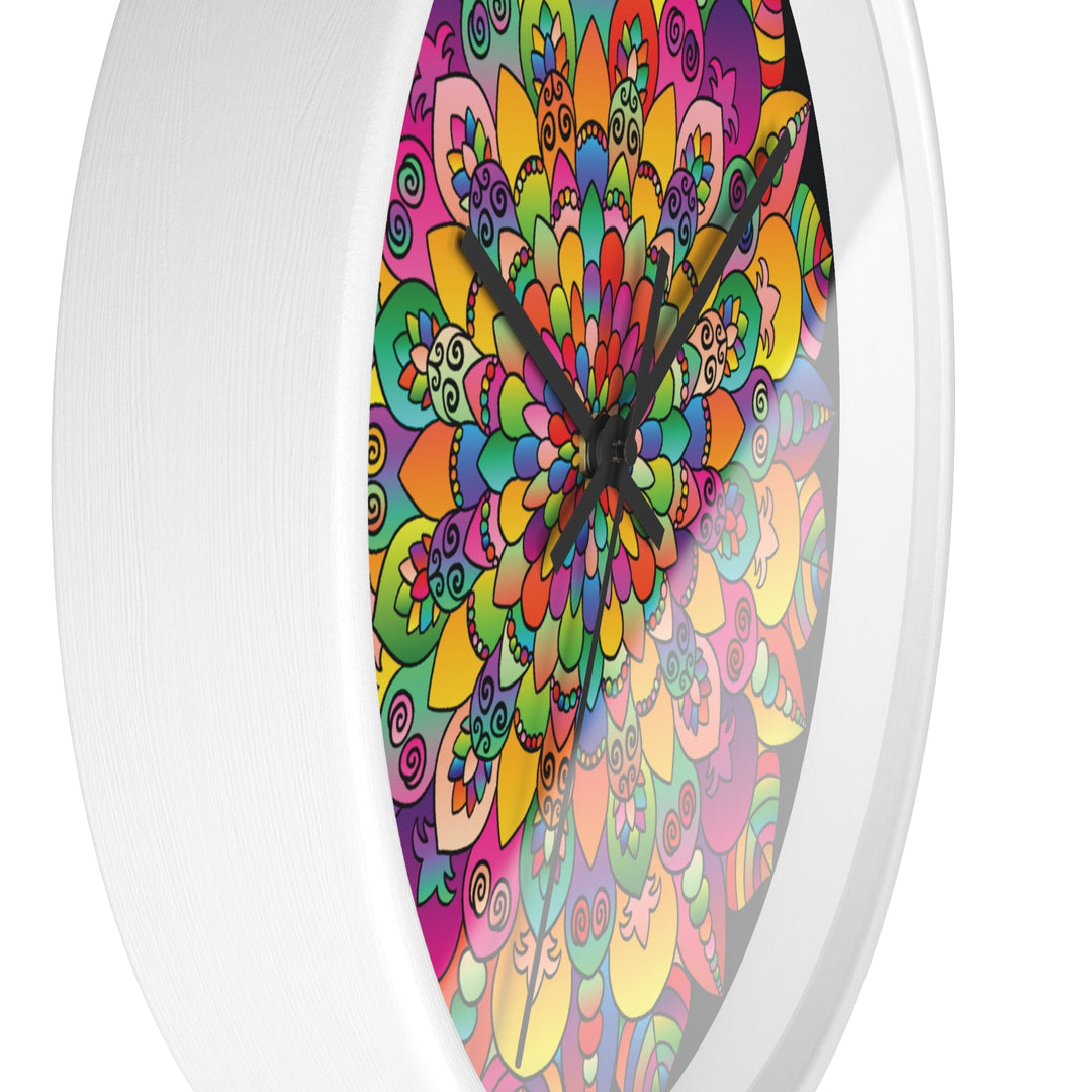 Colorful Mandala Wall Clock Home Decor - Blululi