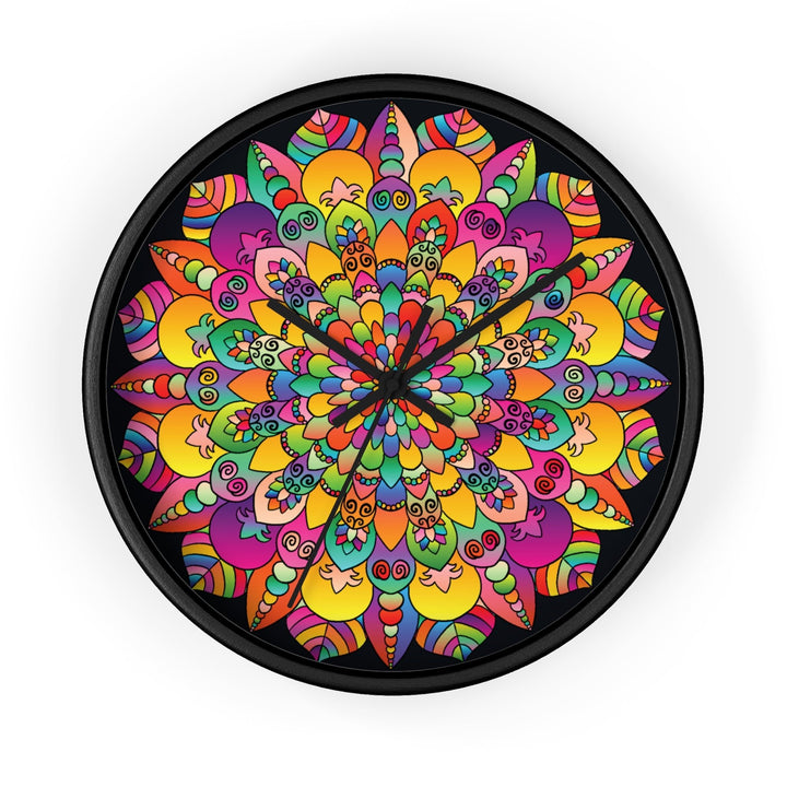 Colorful Mandala Wall Clock Home Decor - Blululi
