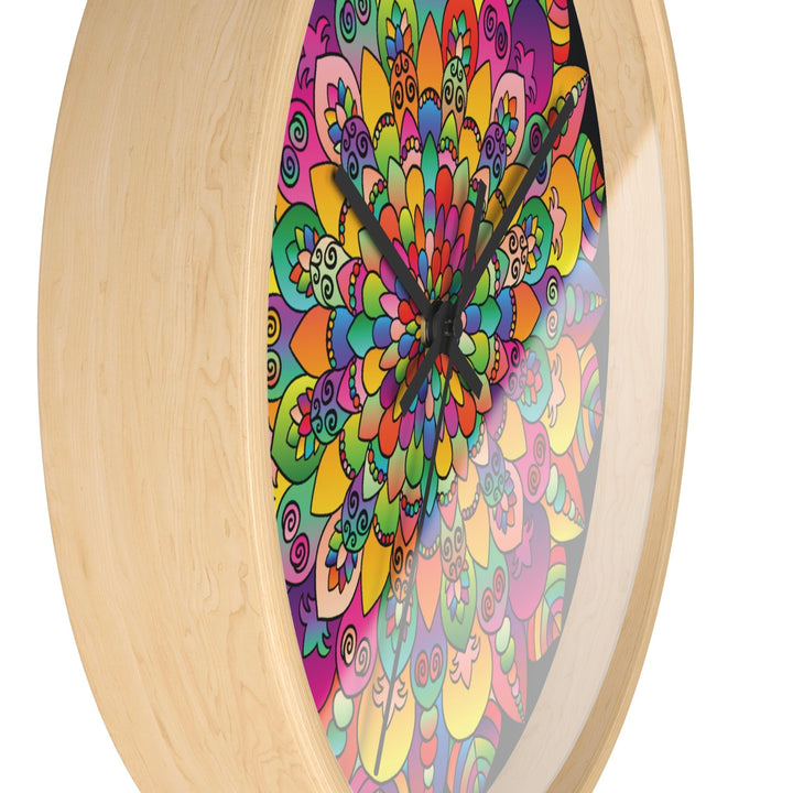 Colorful Mandala Wall Clock Home Decor - Blululi