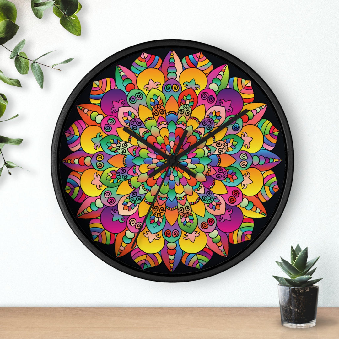 Colorful Mandala Wall Clock Home Decor - Blululi