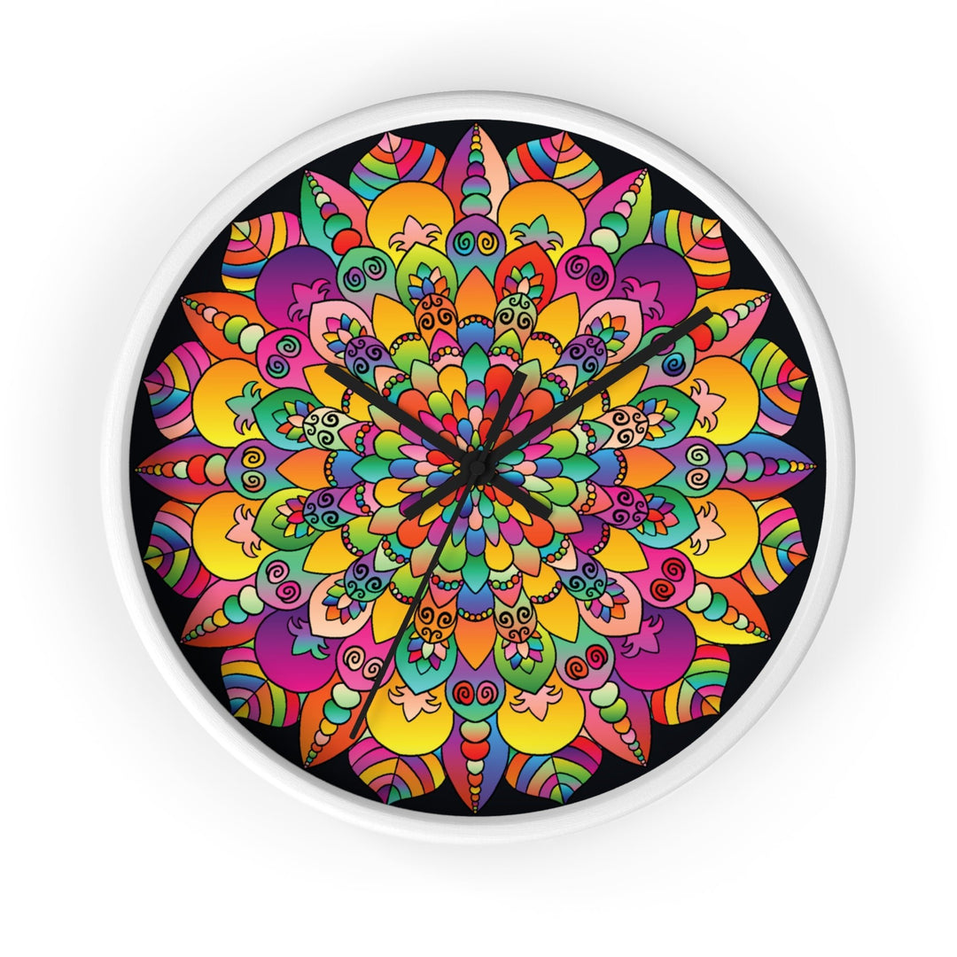 Colorful Mandala Wall Clock Home Decor - Blululi