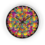 Colorful Mandala Wall Clock Home Decor - Blululi