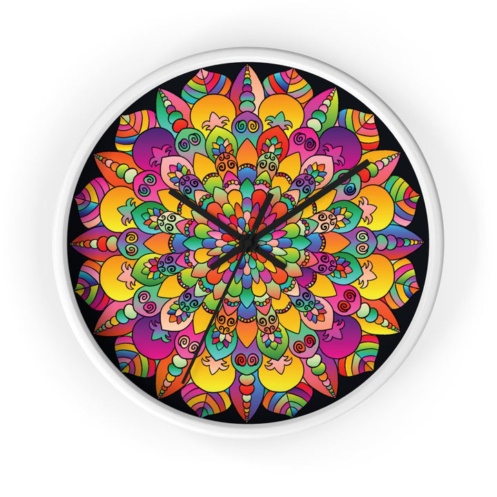 Colorful Mandala Wall Clock Home Decor - Blululi
