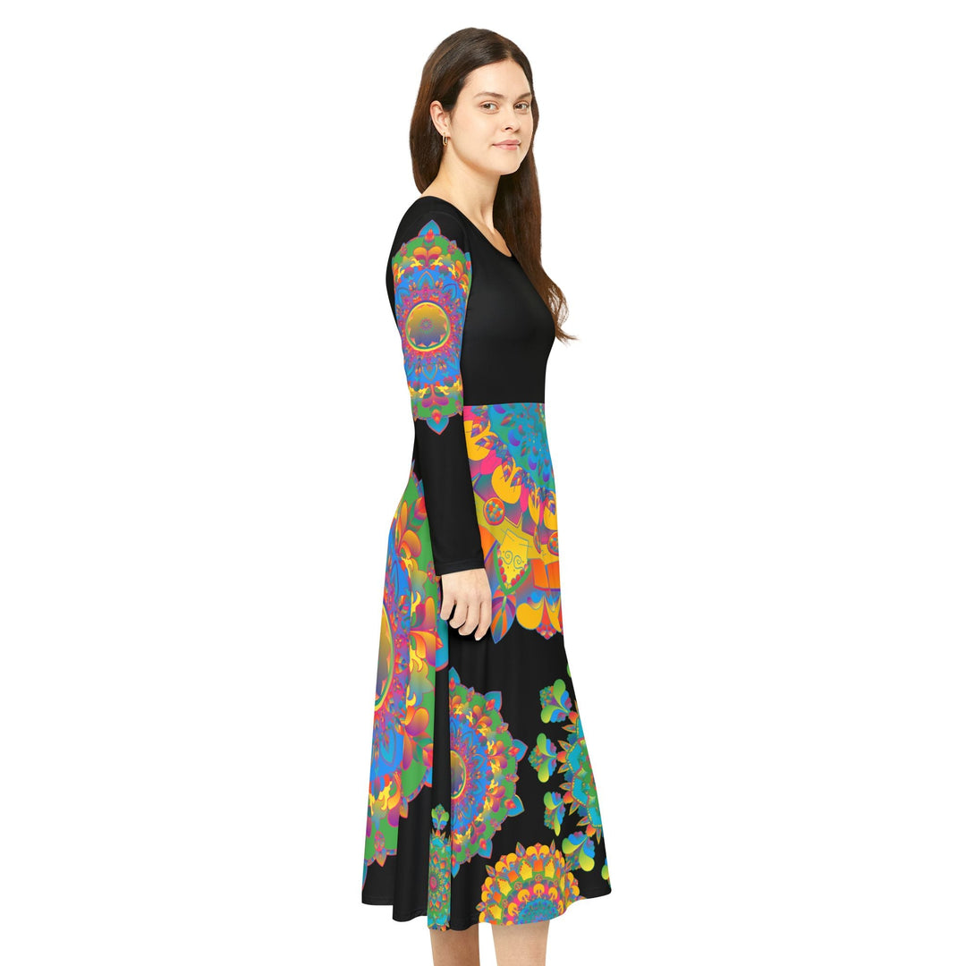 Vibrant Mandala Dance Dress for Joyful Expression Blululi Vibrant Mandala Dance Dress for Joyful Expression Blululi