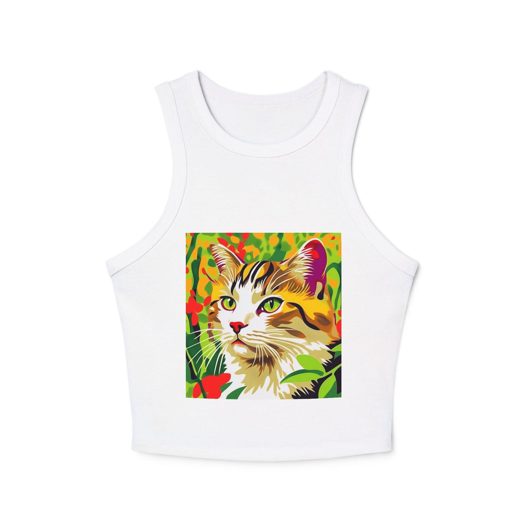 Colorful Savana Cat Tank Top - Whimsical Design Tank Top - Blululi