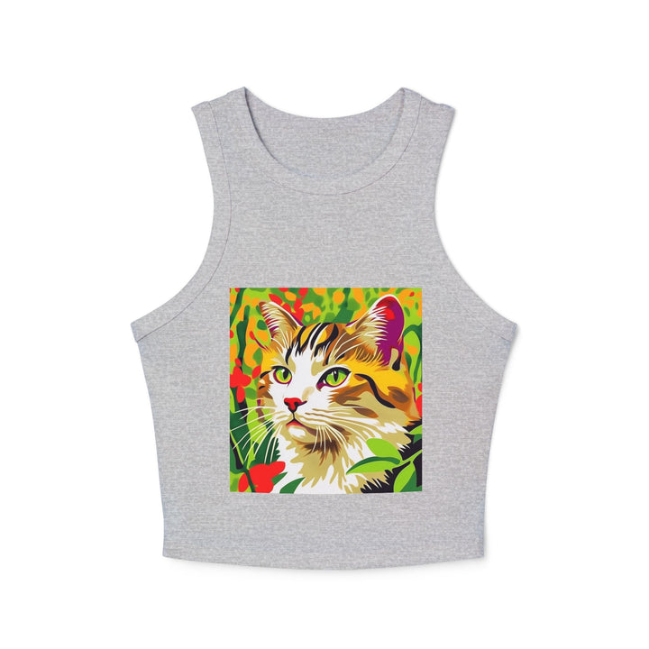 Colorful Savana Cat Tank Top - Whimsical Design Tank Top - Blululi