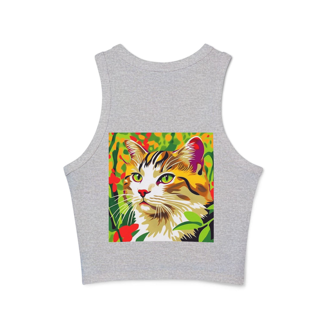 Colorful Savana Cat Tank Top - Whimsical Design Tank Top - Blululi