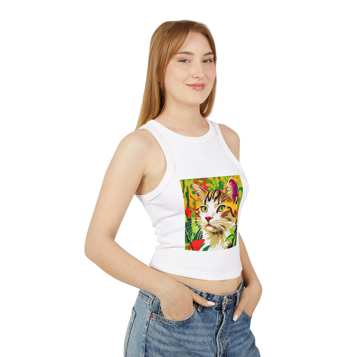 Colorful Savana Cat Tank Top - Whimsical Design Tank Top - Blululi