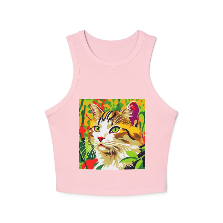 Colorful Savana Cat Tank Top - Whimsical Design Tank Top - Blululi