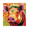 Colorful Warthog Portrait - Savanna Animal Art Poster Poster - Blululi