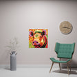 Colorful Warthog Portrait - Savanna Animal Art Poster Poster - Blululi