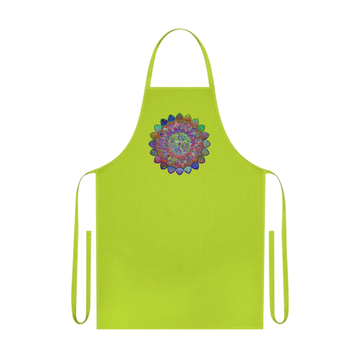 Custom Cotton Apron with Hand - Drawn Mandalas - Perfect for Chefs and Home Cooks - Blululi