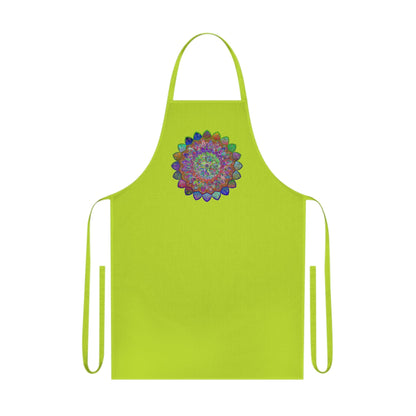 Custom Cotton Apron with Hand - Drawn Mandalas - Perfect for Chefs and Home Cooks - Blululi