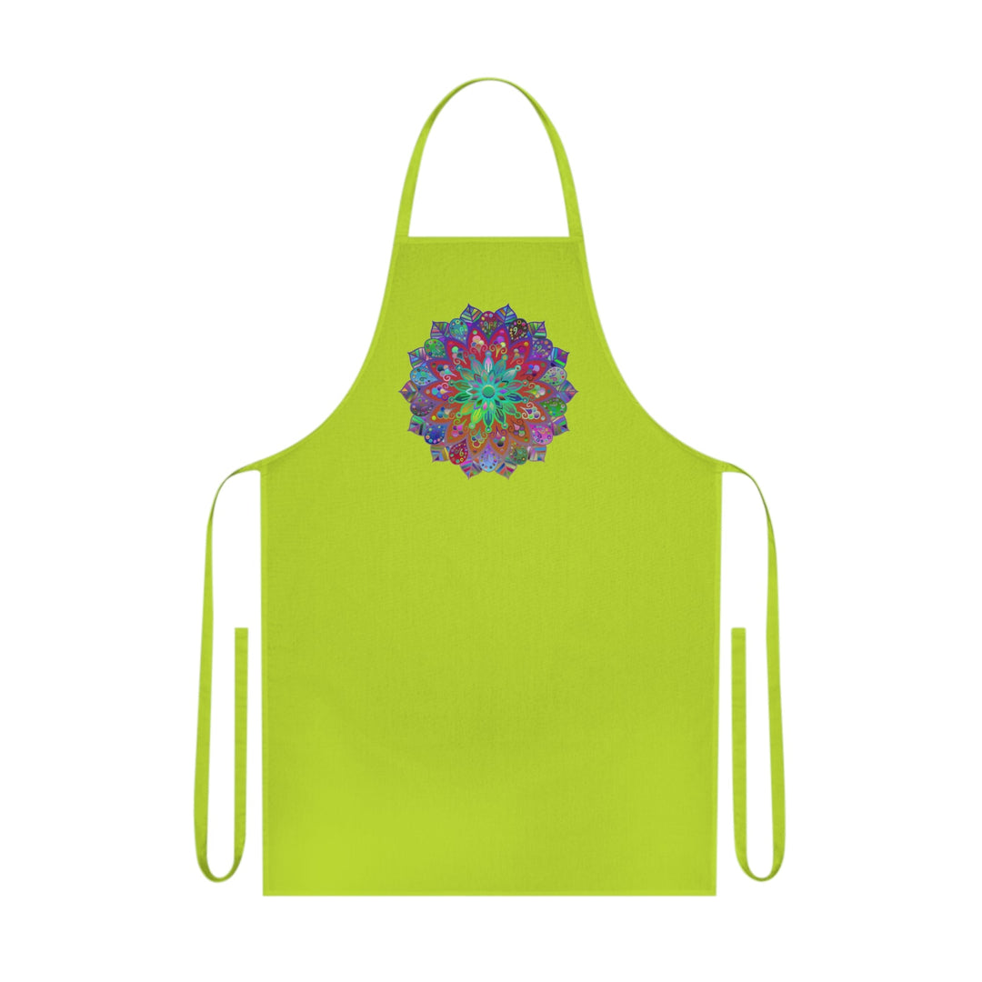 Custom Cotton Apron with Hand - Drawn Mandalas - Perfect for Chefs and Home Cooks - Blululi