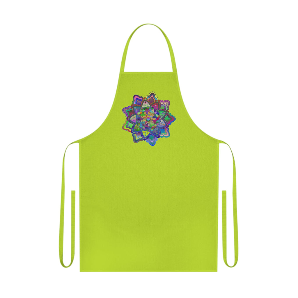 Custom Cotton Apron with Hand - Drawn Mandalas - Perfect for Chefs and Home Cooks - Blululi