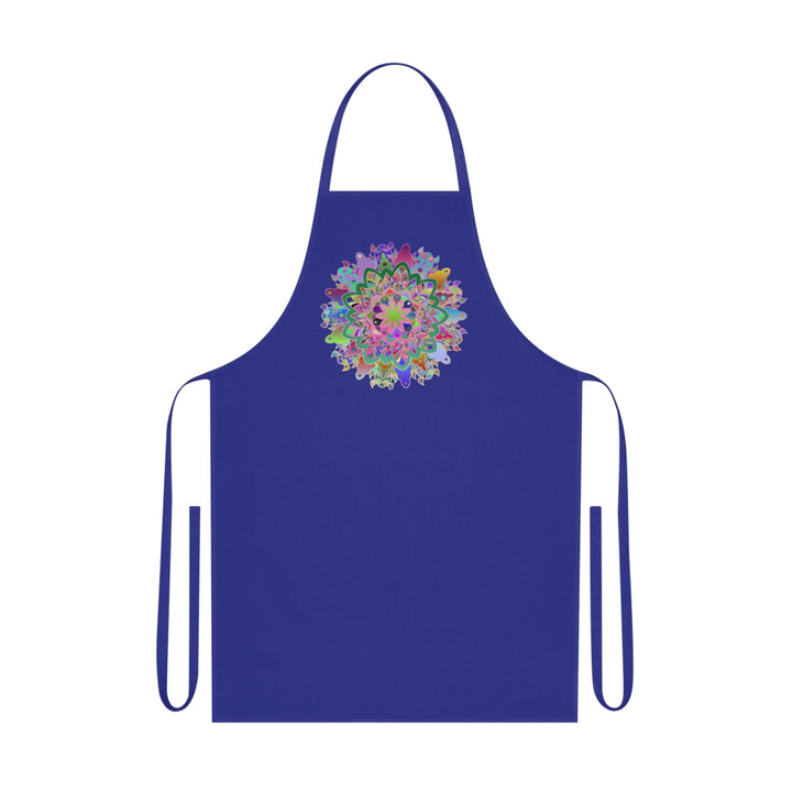 Custom Cotton Apron with Hand - Drawn Mandalas - Perfect for Chefs and Home Cooks - Blululi