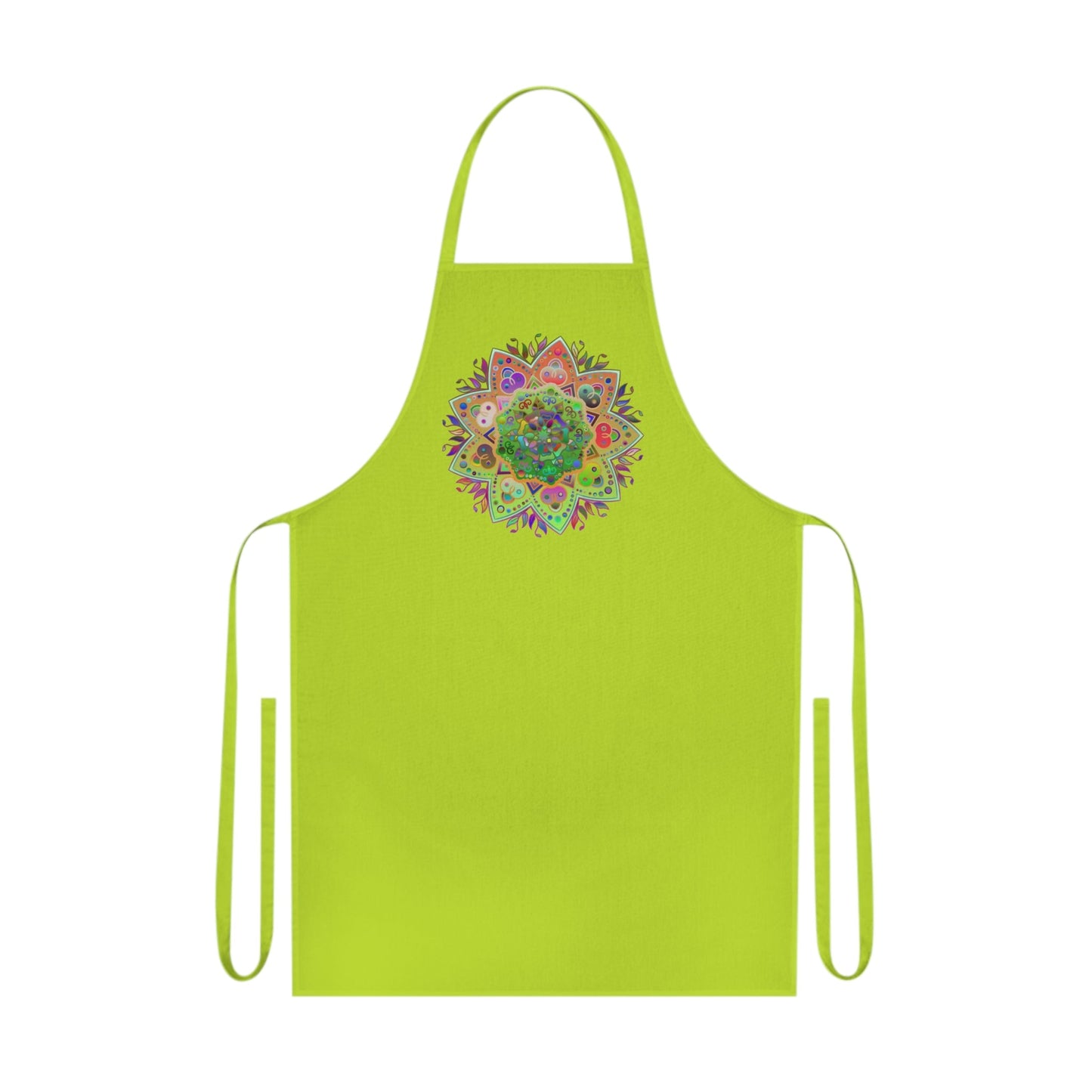 Custom Cotton Apron with Hand - Drawn Mandalas - Perfect for Chefs and Home Cooks - Blululi