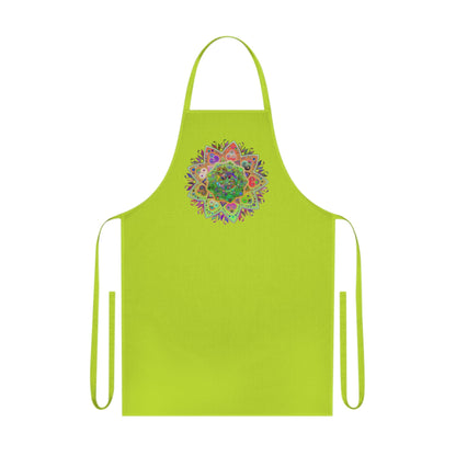 Custom Cotton Apron with Hand - Drawn Mandalas - Perfect for Chefs and Home Cooks - Blululi