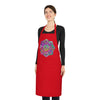 Custom Cotton Apron with Hand - Drawn Mandalas - Perfect for Chefs and Home Cooks - Blululi